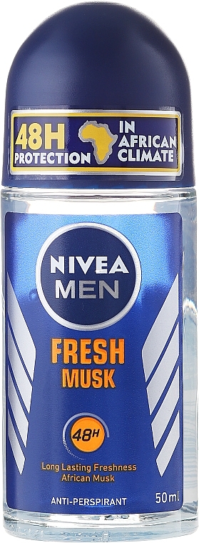 Roll-On Deodorant - NIVEA MEN Fresh Musk Roll On — photo N1