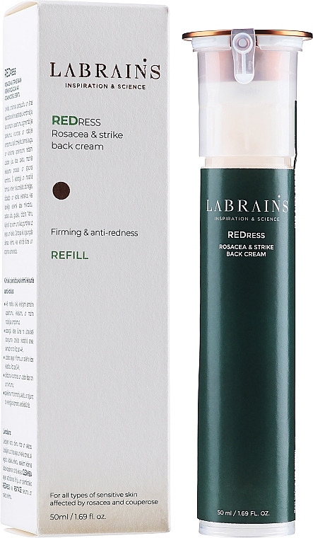 Rosacea Care Face Cream - Labrains Redress Rosacea & Strike Back Cream (refill) — photo N1