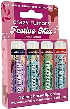 Fragrances, Perfumes, Cosmetics Lip Balm Set - Crazy Rumors Festive Mix