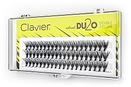 Double Volume False Lashes, 8 mm - Clavier DU2O Double Volume — photo N3