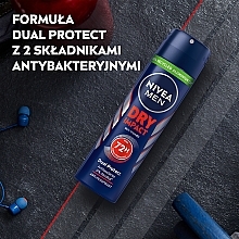 Men Antiperspirant Deodorant Spray "Strong Protection" - NIVEA Deodorant Dry For Men — photo N5