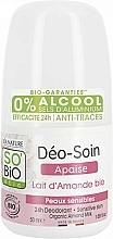 Fragrances, Perfumes, Cosmetics Almond Milk Roll-On Deodorant - So'Bio Etic Organic Almond Milk Deodorant Roll-On