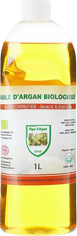 Cosmetic Argan Oil, plastic bottle - Efas Argan Oil 100% BIO — photo N5