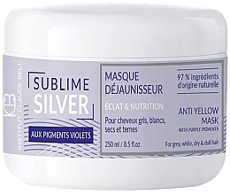 Fragrances, Perfumes, Cosmetics Anti-Yellow Hair Mask - Institut Claude Bell Sublime Silver Brightening and Nourishing Mask