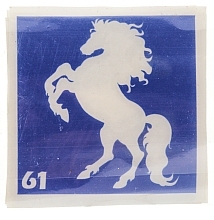 Fragrances, Perfumes, Cosmetics Stencil Set "Horses" - Mayur