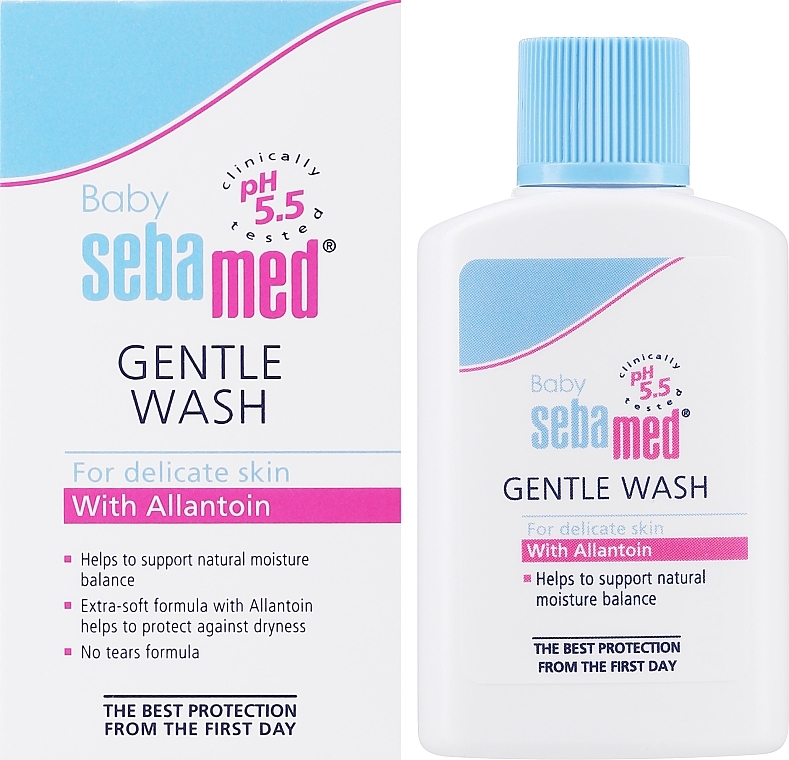 GIFT! Delicate Body & Hair Wash Emulsion - Sebamed Extra Soft Ph 5.5 Baby Wash (mini size) — photo N2