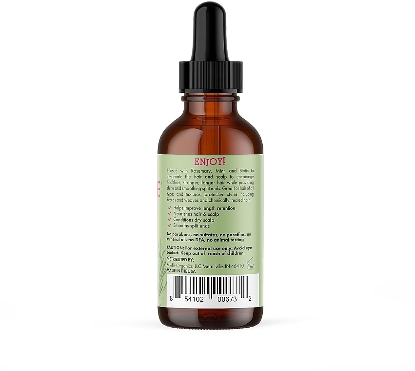 Hair and Scalp Strengthening Oil - Mielle Organics Rosemary Mint Scalp & Hair Strengthening Oil — photo N2