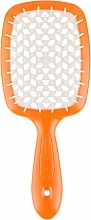 Fragrances, Perfumes, Cosmetics Hair Brush, orange and white - Janeke Superbrush