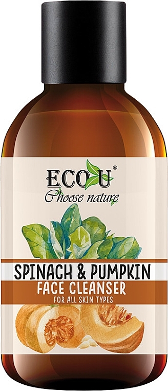 Cleansing Gel ‘Spinach & Pumpkin’ - Eco U Pumpkins And Spinach Face Cleanser — photo N1