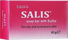 Fragrances, Perfumes, Cosmetics Sulfur Soap Bar for Oily & Problem Skin - Egza-S Salis Soap Bar With Sulfur