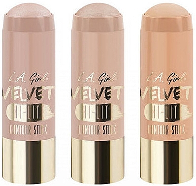 Highlighter - L.A. Girl Velvet Contour Sticks Hi-Lite — photo N1