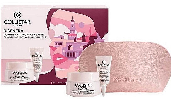 Set - Collistar Rigenera Gift Set (cr/50ml+eye/cr/5ml+pouch) — photo N1