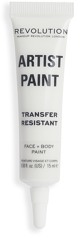 Face & Body Paint - Makeup Revolution Artist Collection Artist Face & Body Paint White — photo N1