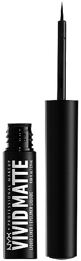 Liquid Matte Eyeliner - NYX Professional Makeup Vivid Bright Liquid Eyeliner — photo N1