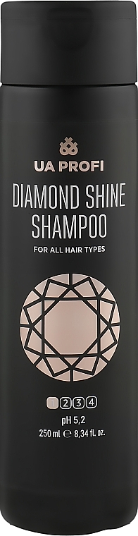 Diamond Shine Shampoo for All Hair Types - UA Profi Diamond Shine For All Hair Types Shampoo pH 5.2 — photo N1