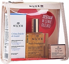 Fragrances, Perfumes, Cosmetics Set - Nuxe (f/cr/30ml + oil/100ml + l/balm/15g + bag)