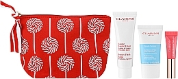 Fragrances, Perfumes, Cosmetics Set - Clarins Baume Beaute Eclair Set (balm/50ml + scr/15ml + lip/gloss/5ml + bag)