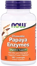 Fragrances, Perfumes, Cosmetics Capsules "Papaya Enzymes" - Now Foods Chewable Papaya Enzymes