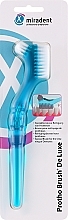 Fragrances, Perfumes, Cosmetics Denture Brush, blue - Miradent Protho Brush De Luxe