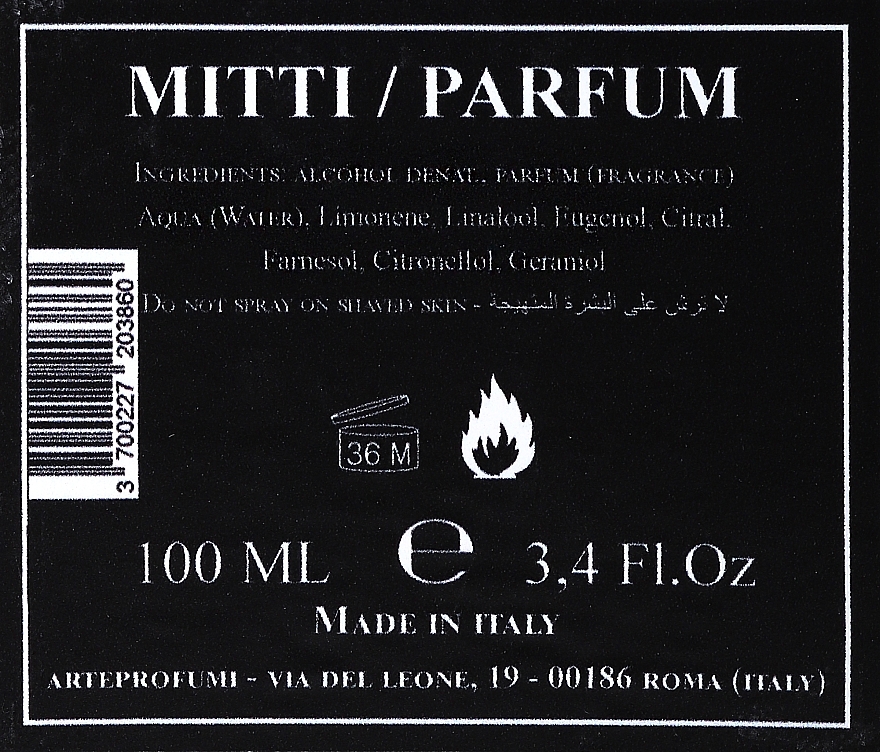 Arte Profumi Mitti Patchouli - Perfume — photo N3