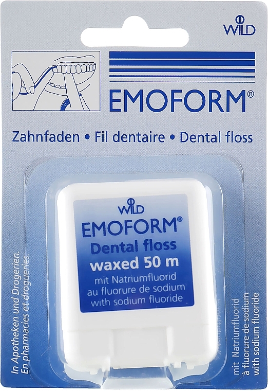 Waxed Fluoride Dental Floss - Dr. Wild Emoform — photo N1