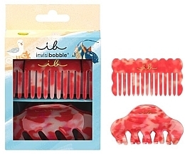 Fragrances, Perfumes, Cosmetics Set - Invisibobble Au Soleil Beachcomber Set (comb/1pcs + clip/1pcs)