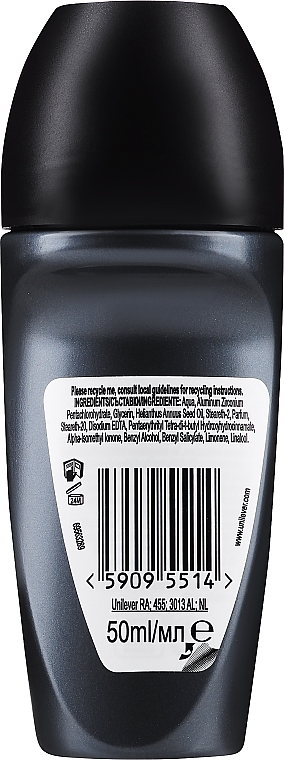 Roll-on Deodorant "For Black & White" - Rexona Men Invisible Black + White Antiperspirant Roll — photo N9