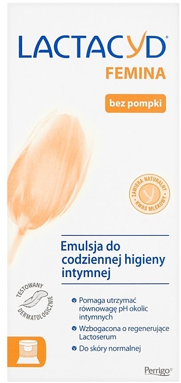 Intimate Hygiene Gel without Pump - Lactacyd Femina — photo N1