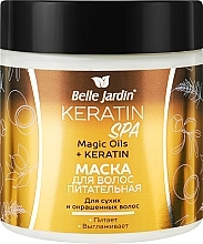 Hair Mask for Coloured & Dry Hair - Belle Jardin Keratin SPA Magic Oils+Keratin — photo N1