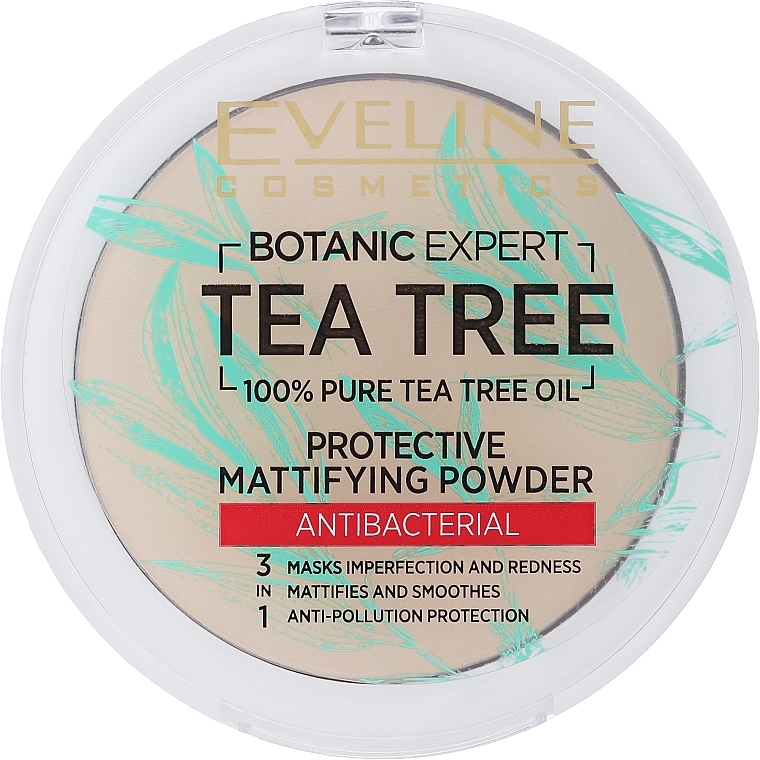 Mattifying Antibacterial Face Powder - Evelive Cosmetics Botanic Expert Tea Tree Protective Mattifying Antibacterial Powder — photo N1