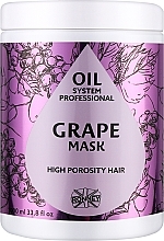 Fragrances, Perfumes, Cosmetics Grape Oil Mask for Highly Porous Hair - Ronney Professional Oil System High Porosity Hair Grape Mask	