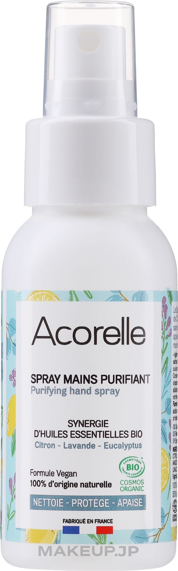 Hand Cleansing Spray with Lemon, Lavender & Eucalyptus - Acorelle Purifying Hand Spray — photo 50 ml