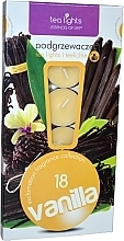 Tea Candles 'Vanilla', 18 pcs - Admit Tea Light Essences Of Life Candles Vanilla — photo N1