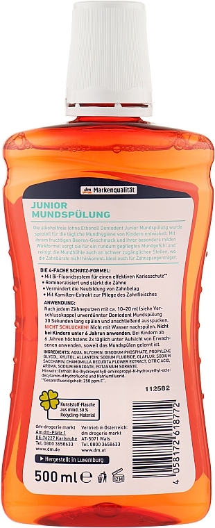 Kids Mouthwash with Berry Flavour - Dontodent Junior — photo N4