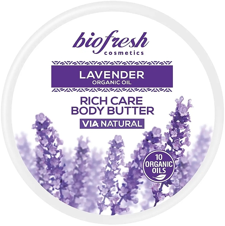 Lavender Rich Body Butter - BioFresh Lavender Organic Oil Rich Care Body Butter — photo N1