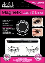 False Lashes (eye/liner/2g + lashes/2pc)  - Ardell Magnetic Liner & Lash Kit, Wispies™  — photo N1