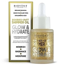 Shimmering Oil for Breasts and Buttocks - Biovene Glow & Hydrate Boobies + Butt Shimmer Oil — photo N2