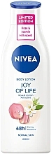 Fragrances, Perfumes, Cosmetics Joy of Life Body Lotion - Nivea Body Lotion Joy Of Life Rose And Jasmin Milk Scent Limited Edition
