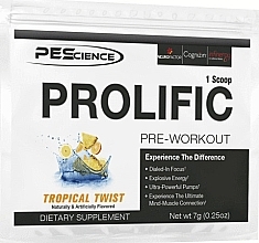 Fragrances, Perfumes, Cosmetics Pre-Workout Complex, in sachet - PeScience Prolific Pre-Workout Tropical Twist