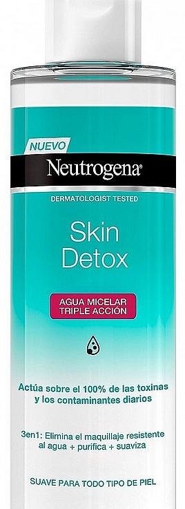 Micellar Water - Neutrogena Detox Agua Micelar Triple Accion — photo N1