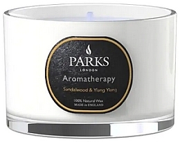 Fragrances, Perfumes, Cosmetics Scented Candle - Parks London Aromatherapy Sandalwood & Ylang Ylang Candle