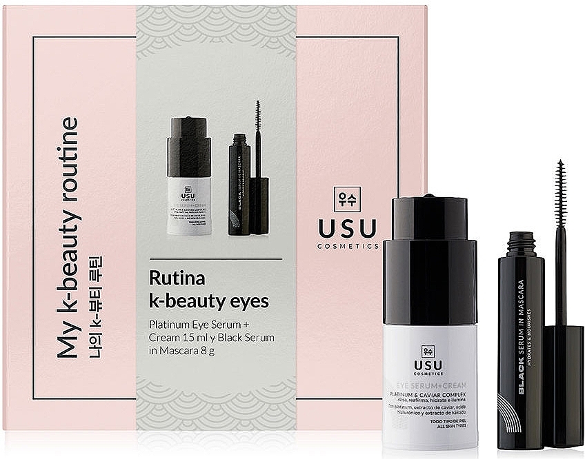 Set - Usu Cosmetics Rutina K-Beauty Eye (ser/15ml + mascara/8ml) — photo N1