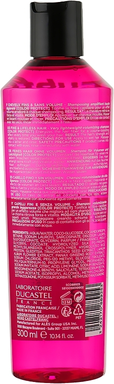 Shampoo for Thin Hair - Laboratoire Ducastel Subtil Color Lab Volume Intense Very Lightweight Volumizing Shampoo — photo N2