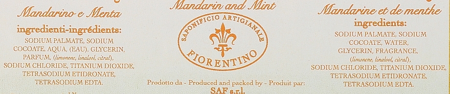 Tangerine & Mint Natural Soap - Saponificio Artigianale Fiorentino Tangerine & Mint Soap — photo N2