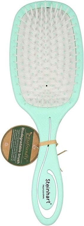 ヘアブラシ - Steinhart Biodegradable Bellow Aquamarine Detangler Brush — photo N1