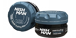 Fragrances, Perfumes, Cosmetics Hair Styling Wax - Nishman Hair Wax M9 Strong Fixing