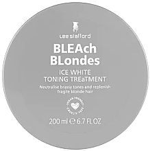 Fragrances, Perfumes, Cosmetics Toning Mask for Ashy & Grey Blonde - Lee Stafford BLEAch Blondes Ice White Toning Mask