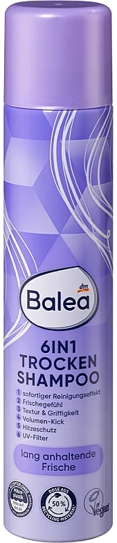 Dry Shampoo 6in1 - Balea Trockenshampoo 6 in 1 — photo N1