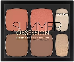 Makeup Palette - Catrice Summer Obsession Bronzer Blush Highlighter Palette Matte And Glow — photo N2