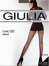 Fragrances, Perfumes, Cosmetics Tights "Chic Bikini" 20 den, tabaco - Giulia